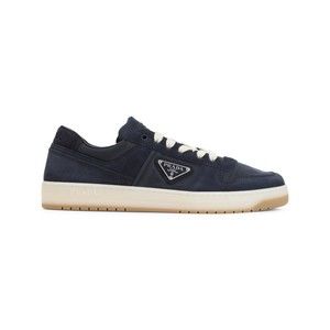 Prada Leather And Suede Sneakers With Iconic Logo - NWT